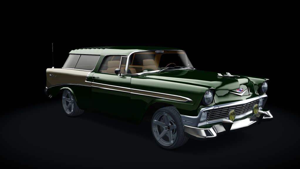 Chevrolet Bel Air Nomad 1956 TUNED, skin 10