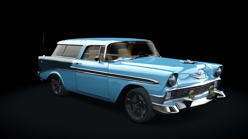 Chevrolet Bel Air Nomad 1956 TUNED, skin 12