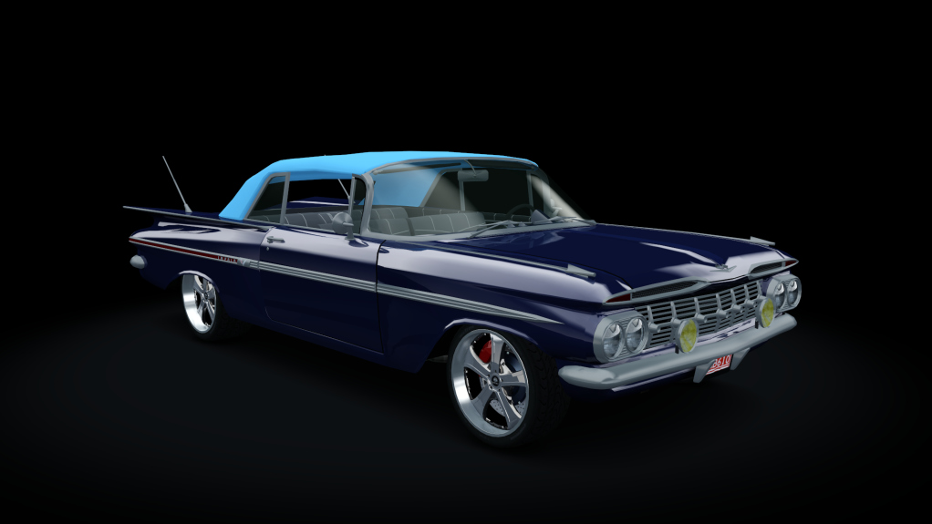 Chevy Impala 1959 Street Tuned, skin dark_blue