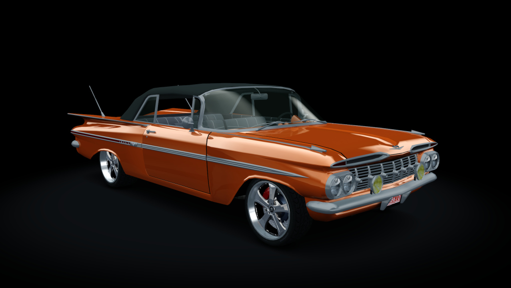 Chevy Impala 1959 Street Tuned, skin orange