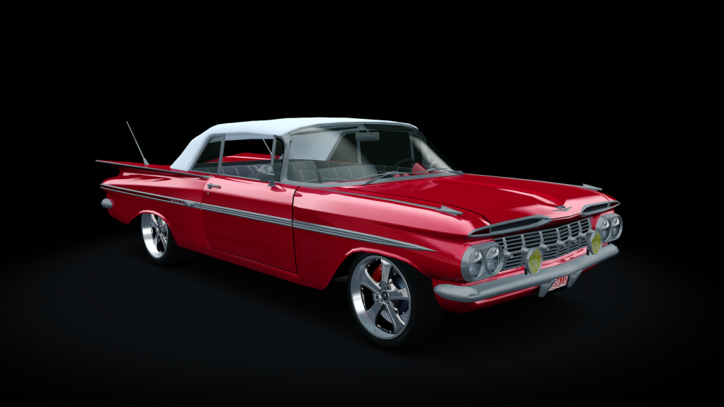 Chevy Impala 1959 Street Tuned, skin red