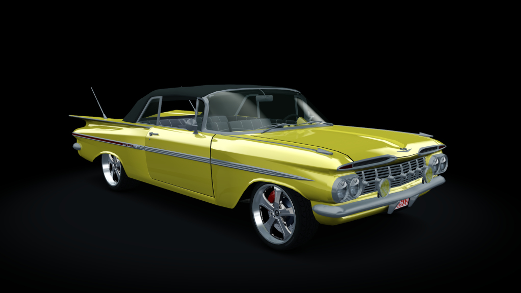 Chevy Impala 1959 Street Tuned, skin yellow