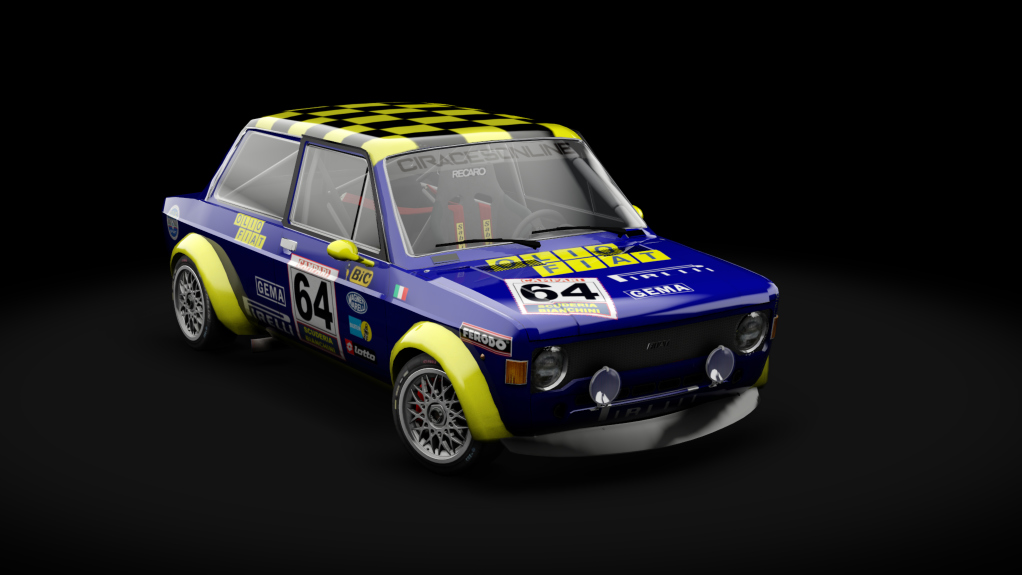 Fiat 128 Abarth GR2, skin olio_fiat