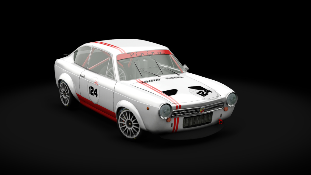 Fiat 850 coupè Abarth, skin Pinino_Race_124