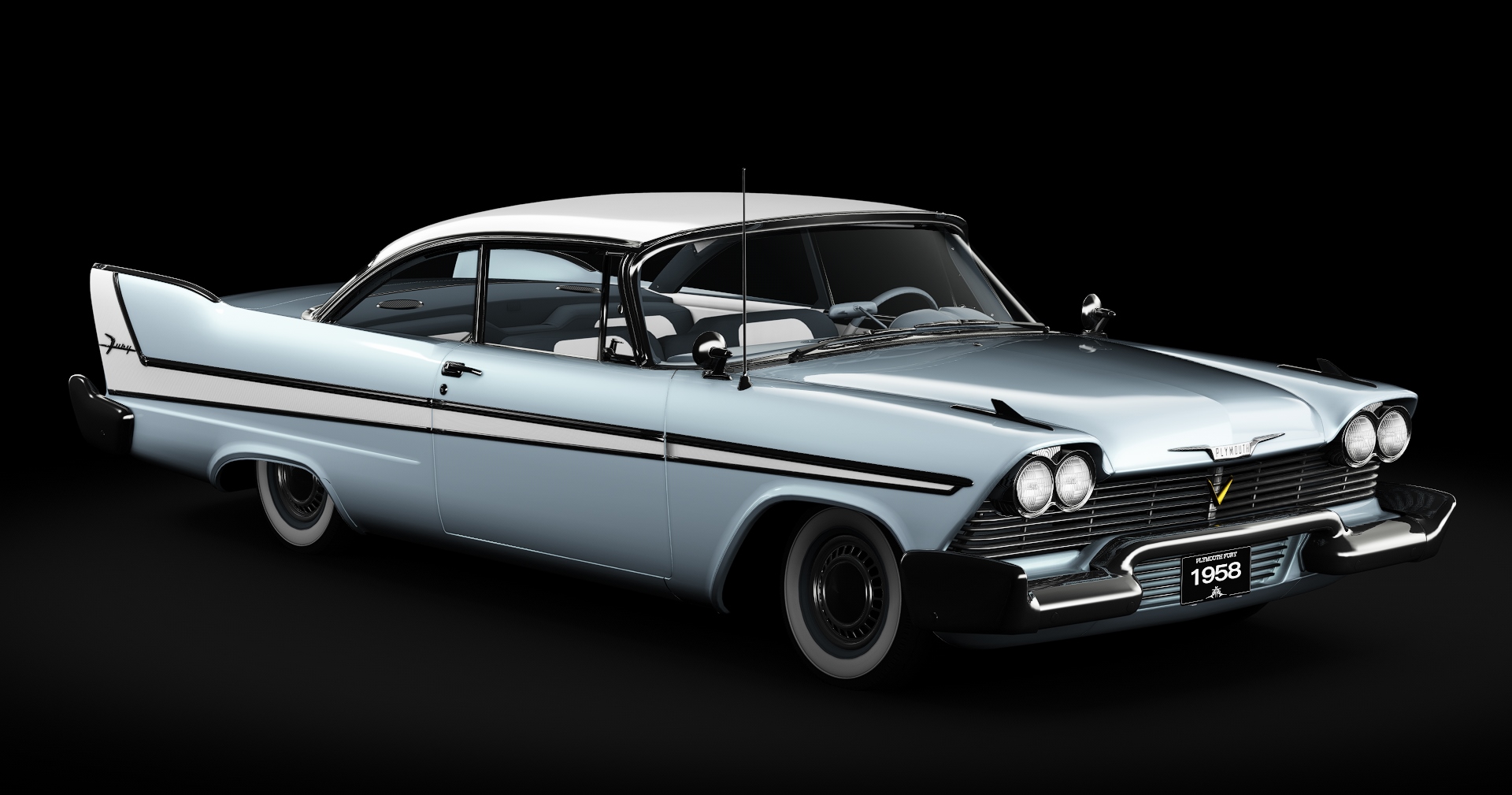 Plymouth Fury Sport Coupe (1958), skin Blubonnet_Blue