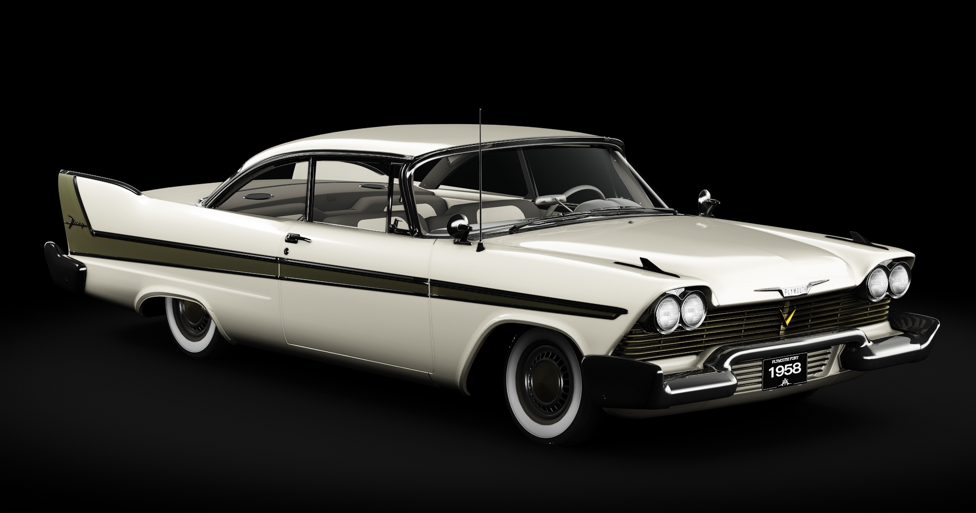 Plymouth Fury Sport Coupe (1958), skin Buckskin Beige