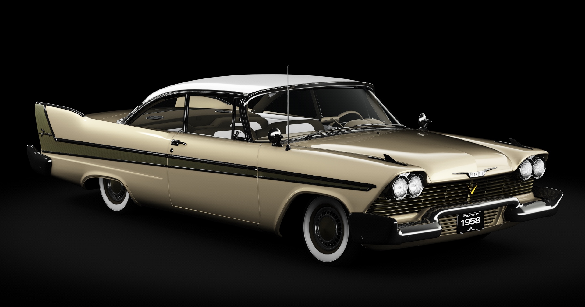 Plymouth Fury Sport Coupe (1958), skin Canyon_Gold_Poly