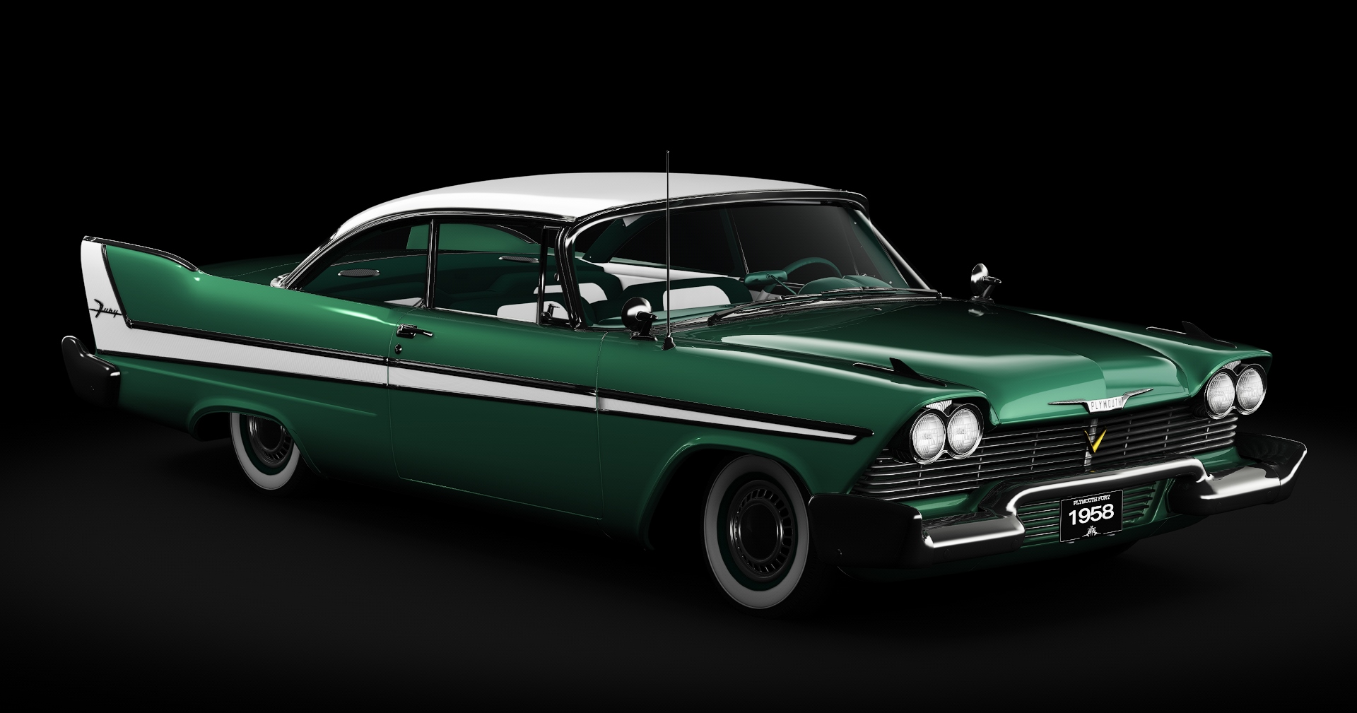 Plymouth Fury Sport Coupe (1958), skin Ivy Green