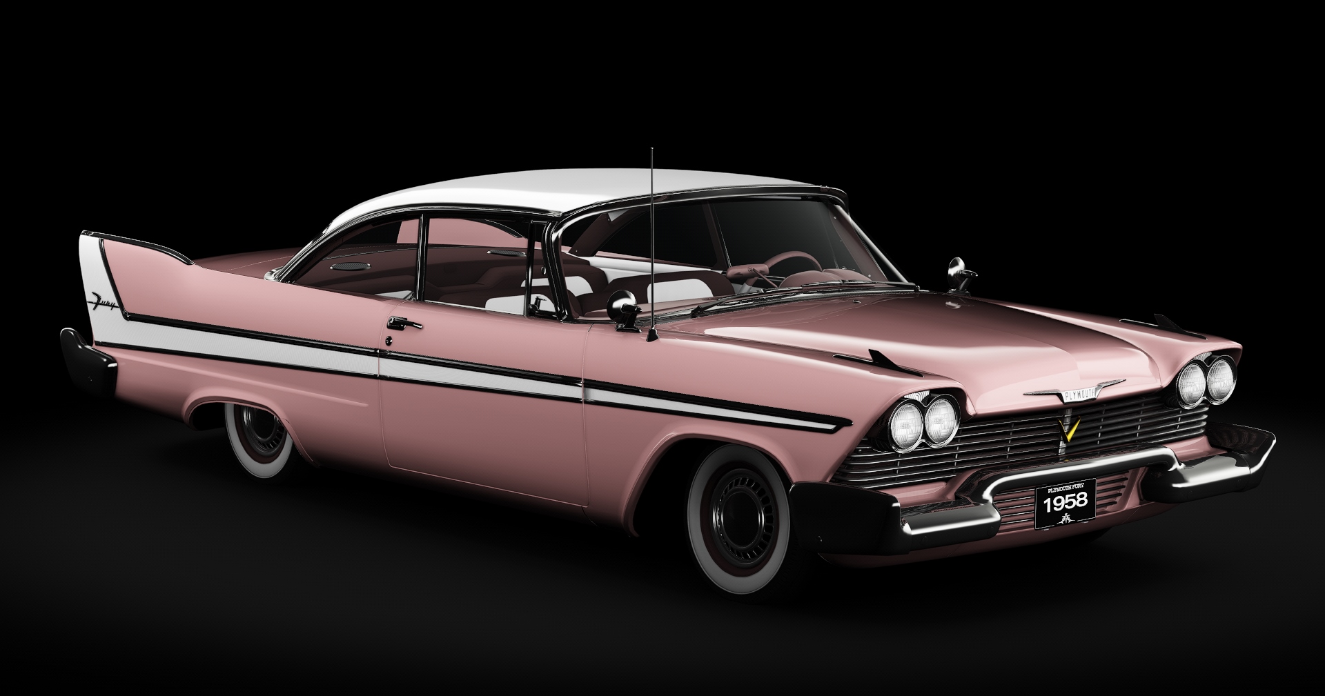 Plymouth Fury Sport Coupe (1958), skin Metallic_Coral