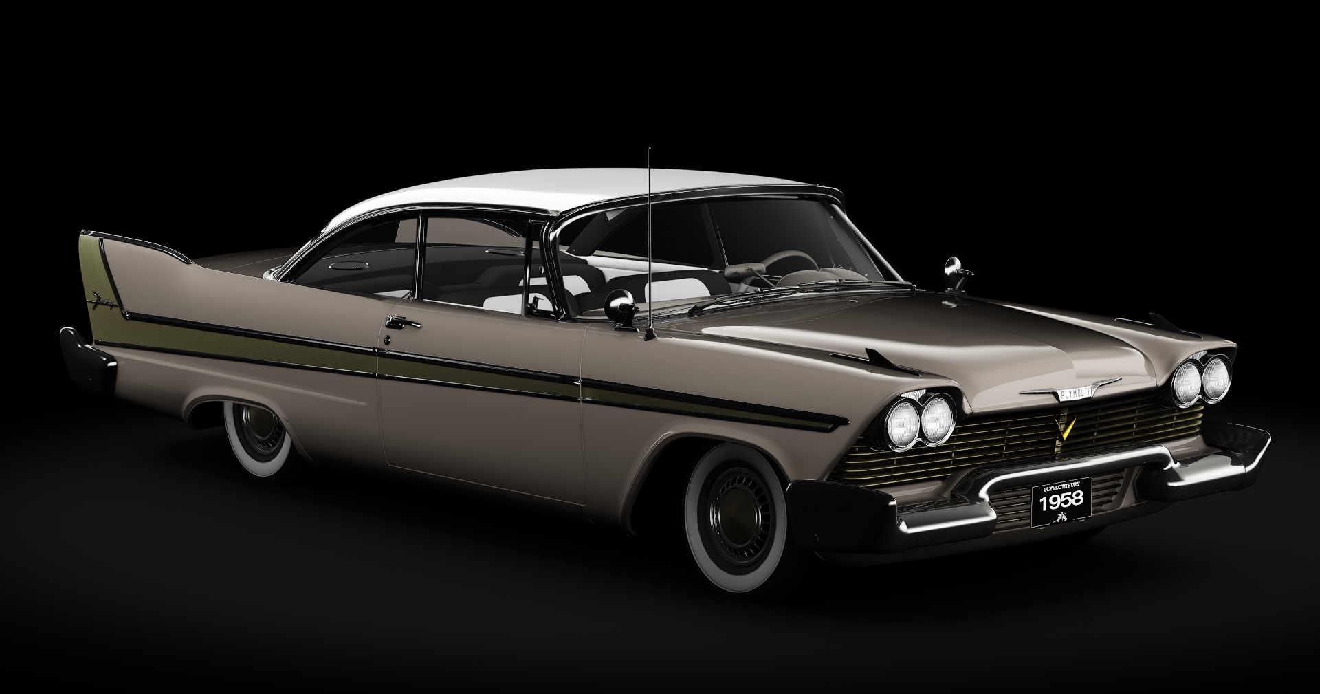 Plymouth Fury Sport Coupe (1958), skin Metallic_Suede