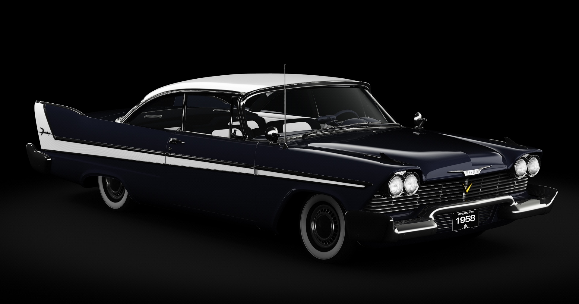 Plymouth Fury Sport Coupe (1958), skin Midnight_Blue