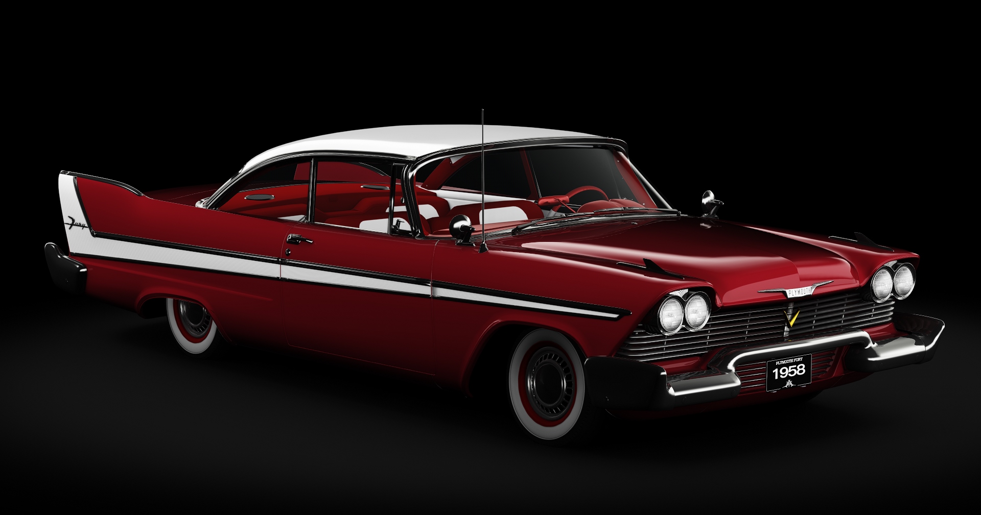 Plymouth Fury Sport Coupe (1958), skin Royal_Red