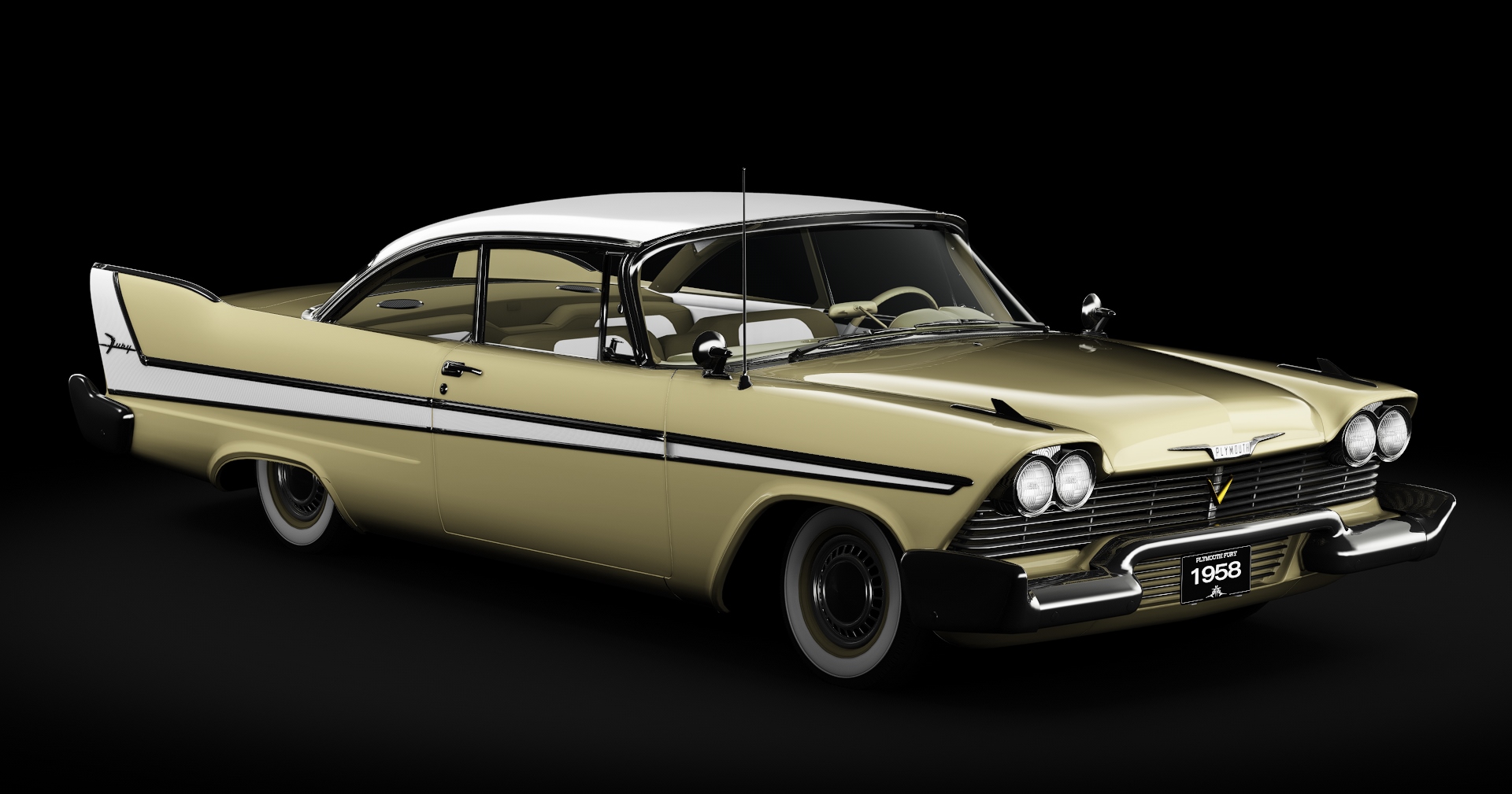 Plymouth Fury Sport Coupe (1958), skin Sunflower_Yellow