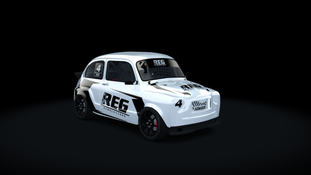 Fiat 600, skin 4Blanco