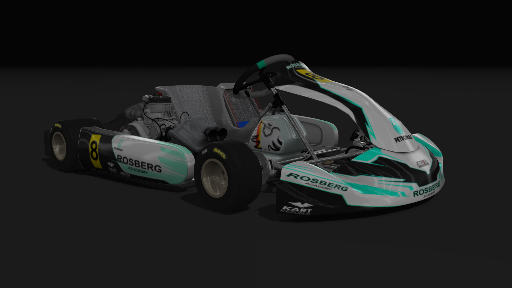 Kart Parolin KZ, skin 8rosberg