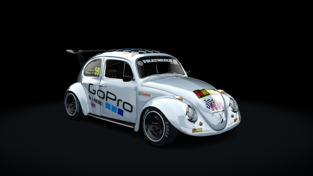 Volkswagen Beetle 3.0, skin gopro