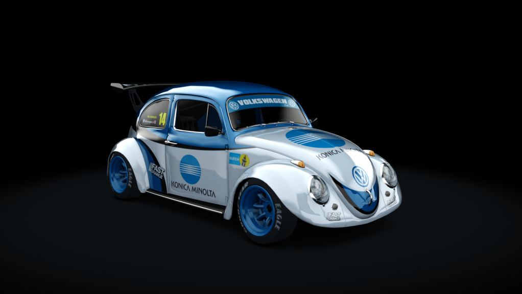 Volkswagen Beetle 3.0, skin konica_minolta