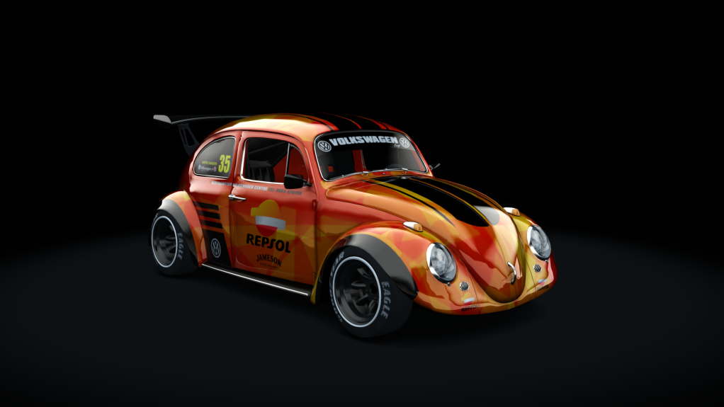 Volkswagen Beetle 3.0, skin repsol