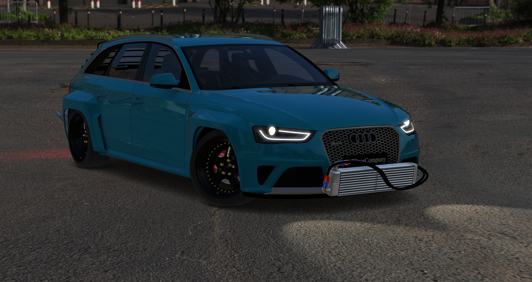 687 Bros AUDI RS4 breakgang, skin envy_cyan_blue