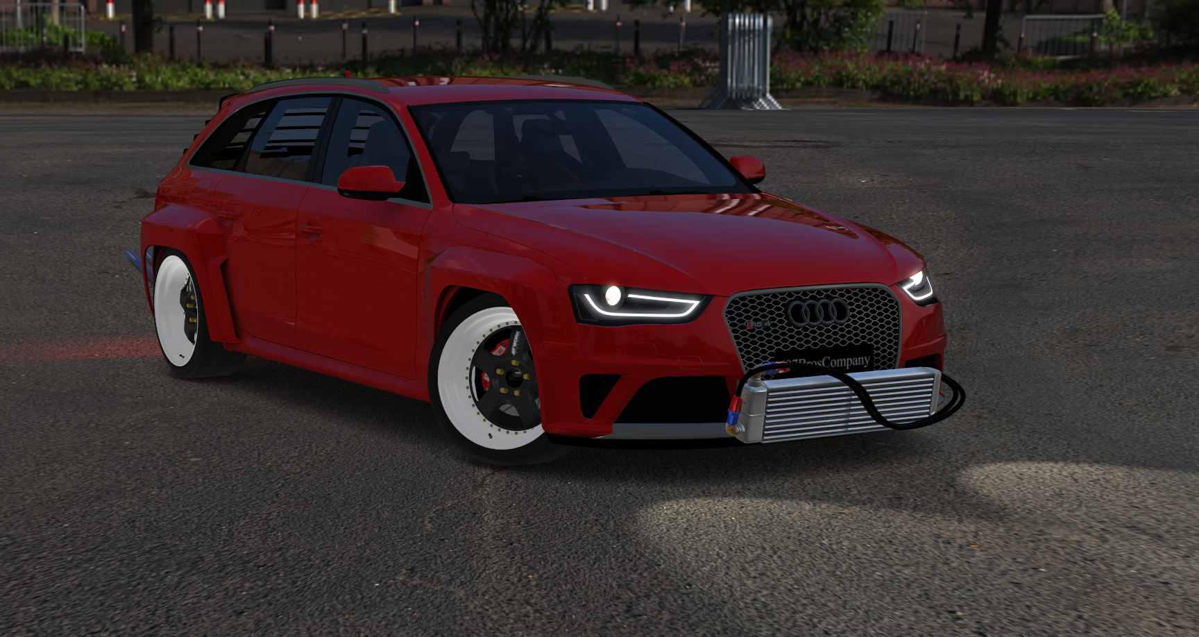 687 Bros AUDI RS4 breakgang, skin envy_flame_orange