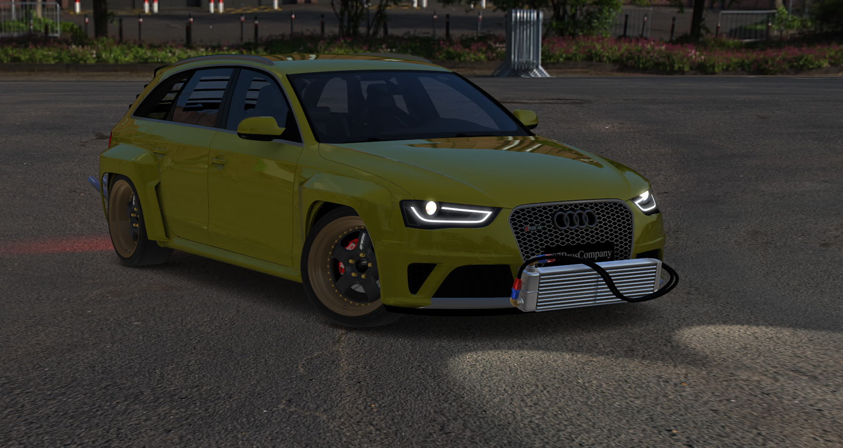 687 Bros AUDI RS4 breakgang, skin envy_sulfur_yellow