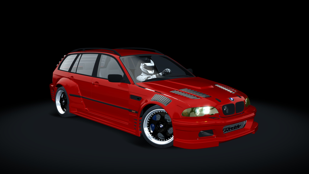 687_Bros_BMW_M3_E46_Wagon, skin Red