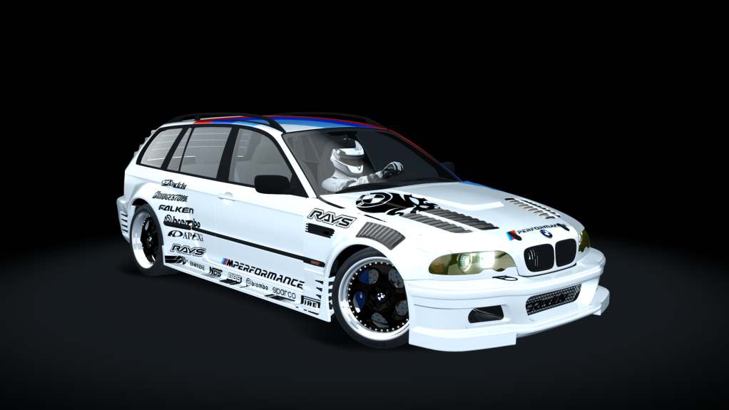 687_Bros_BMW_M3_E46_Wagon, skin White