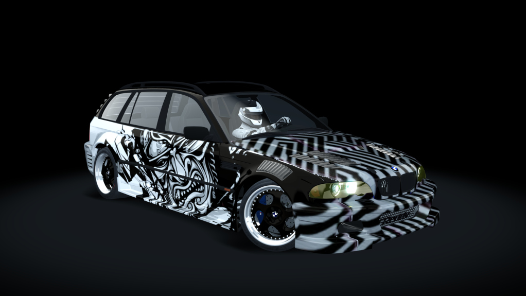 687_Bros_BMW_M3_E46_Wagon, skin black