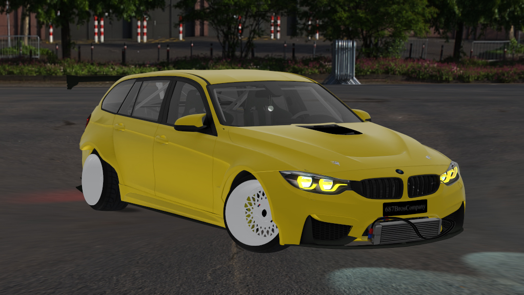 687_Bros_BMW_M3_F81_Wagon, skin yellow