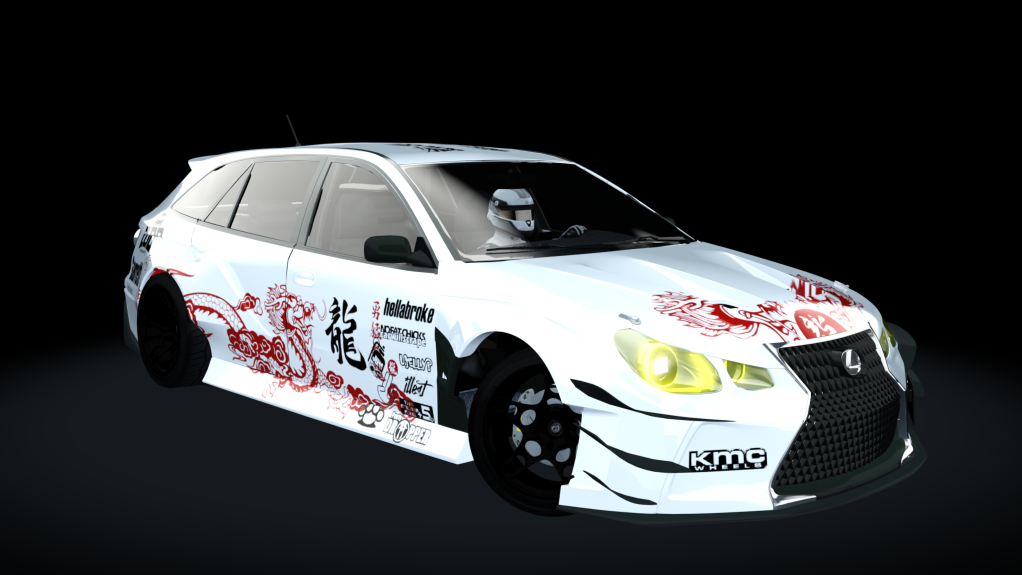 687 Bros Lexus GS 300 Wagon, skin JAP_pearl_white