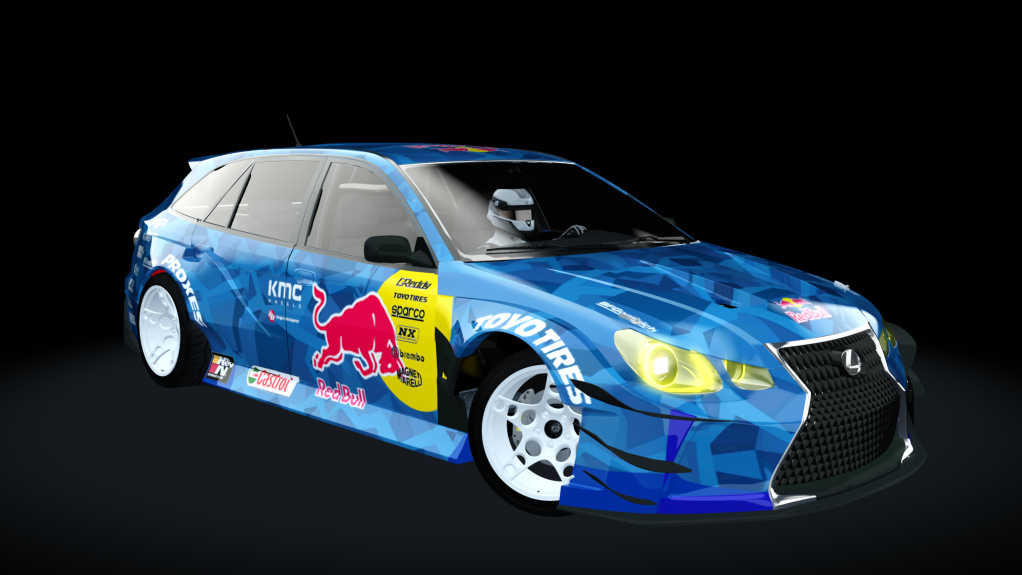 687 Bros Lexus GS 300 Wagon, skin REDBULL