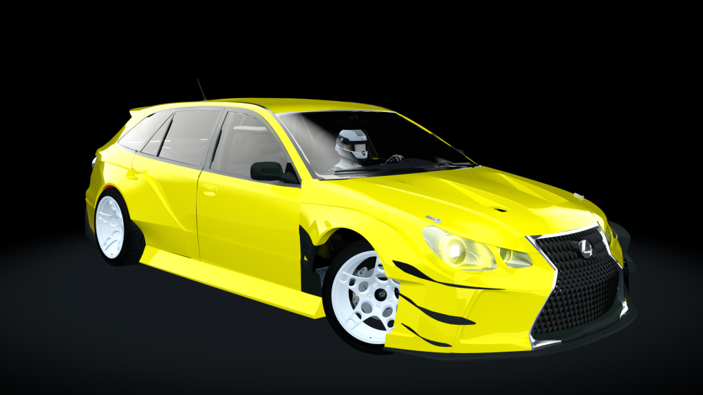 687 Bros Lexus GS 300 Wagon, skin yellow