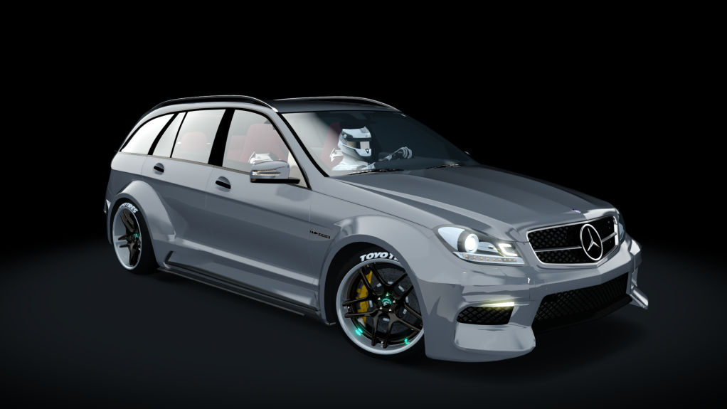 687 Bros Mercedes C63 break, skin Palladium_Silver_Metallic