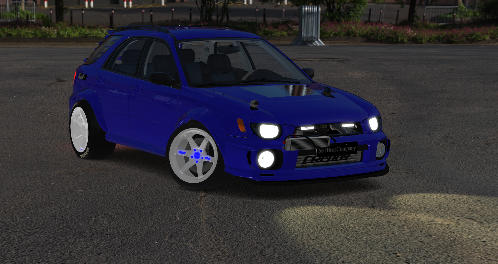 687 Bros Subaru Impreza WRX wagon, skin blue