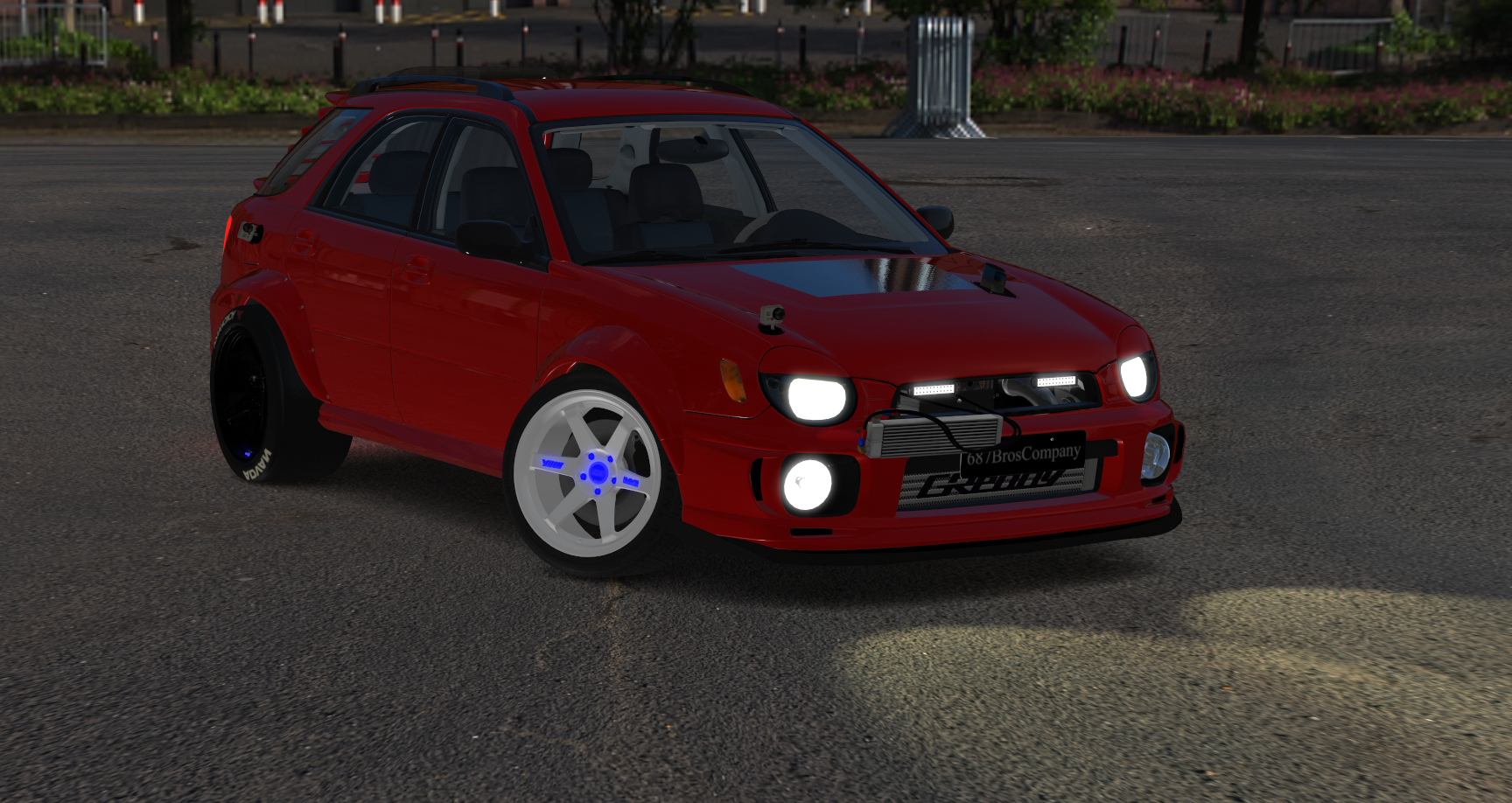 687 Bros Subaru Impreza WRX wagon, skin red