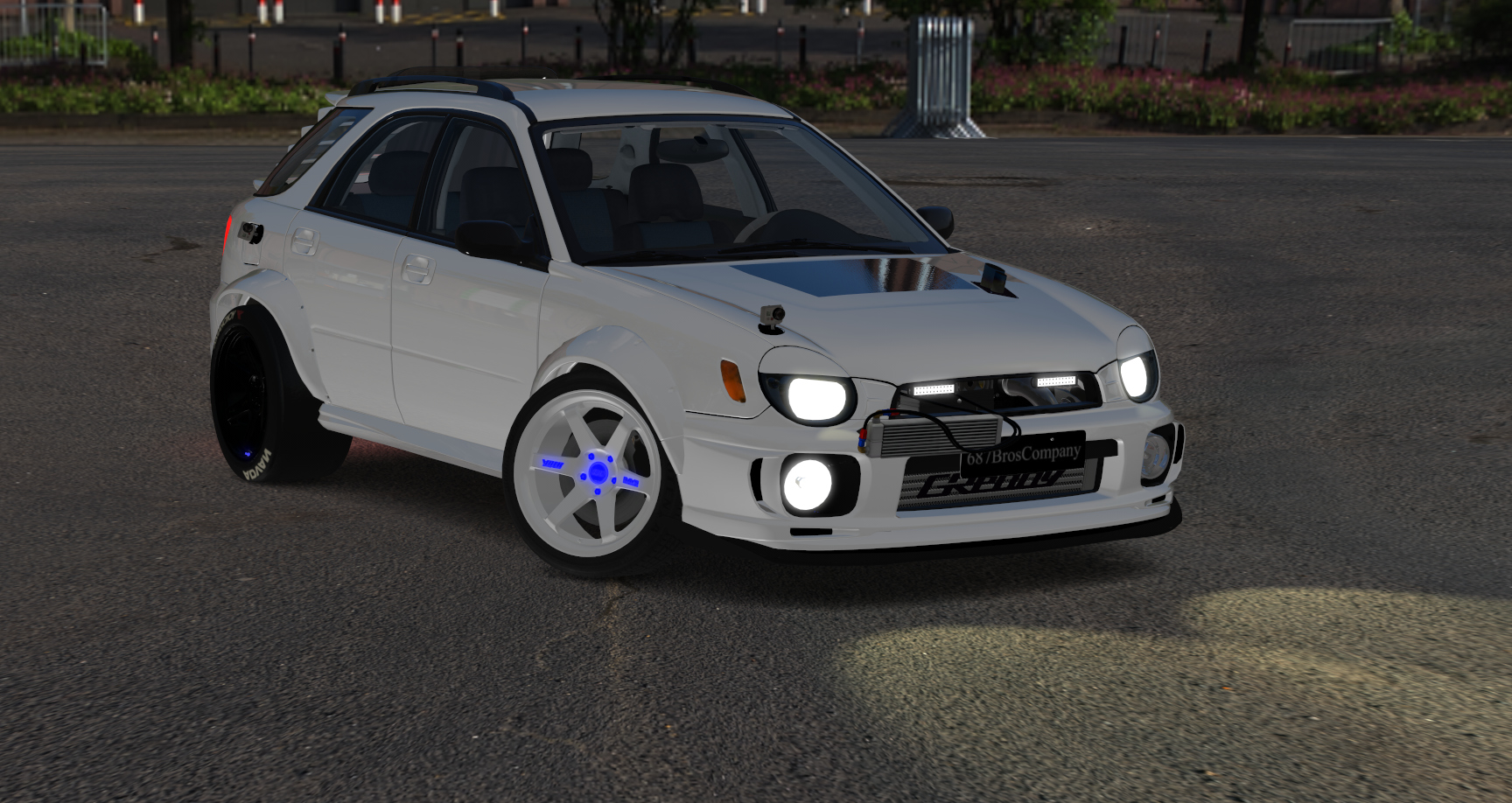 687 Bros Subaru Impreza WRX wagon, skin white