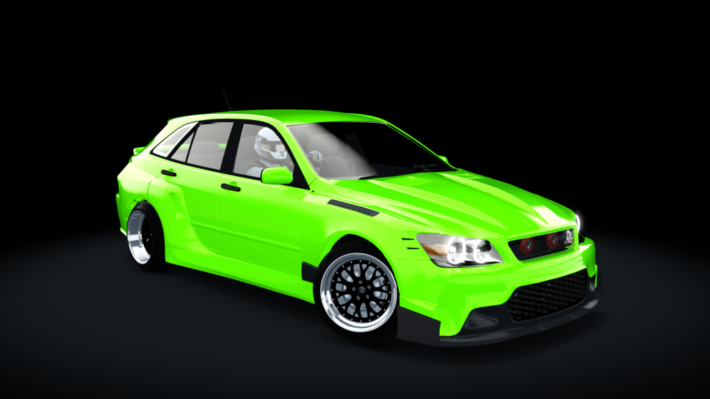 687 Bros Toyota Altezza wagon, skin envy_parrot_green