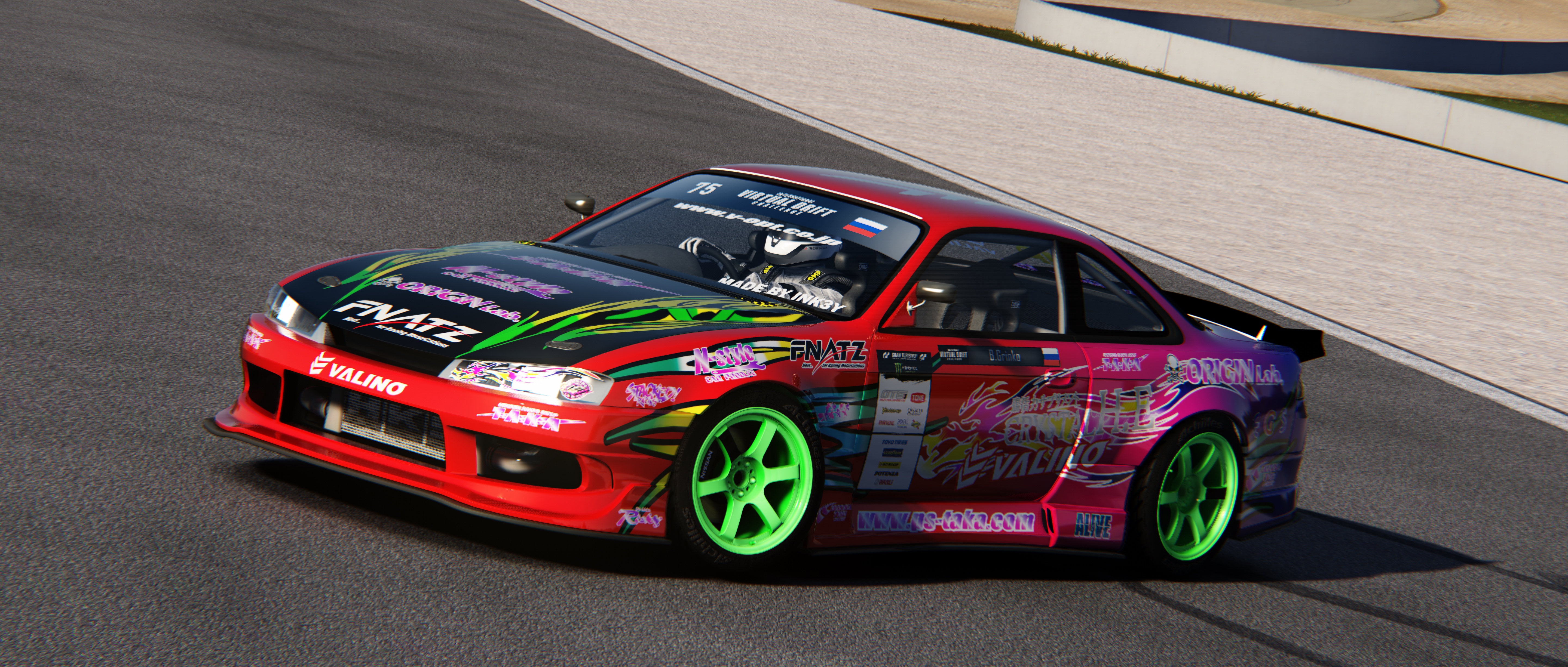 IVDC Nissan Silvia S14 Bogdan Grinko, skin Naoki nakamura by INK3Y