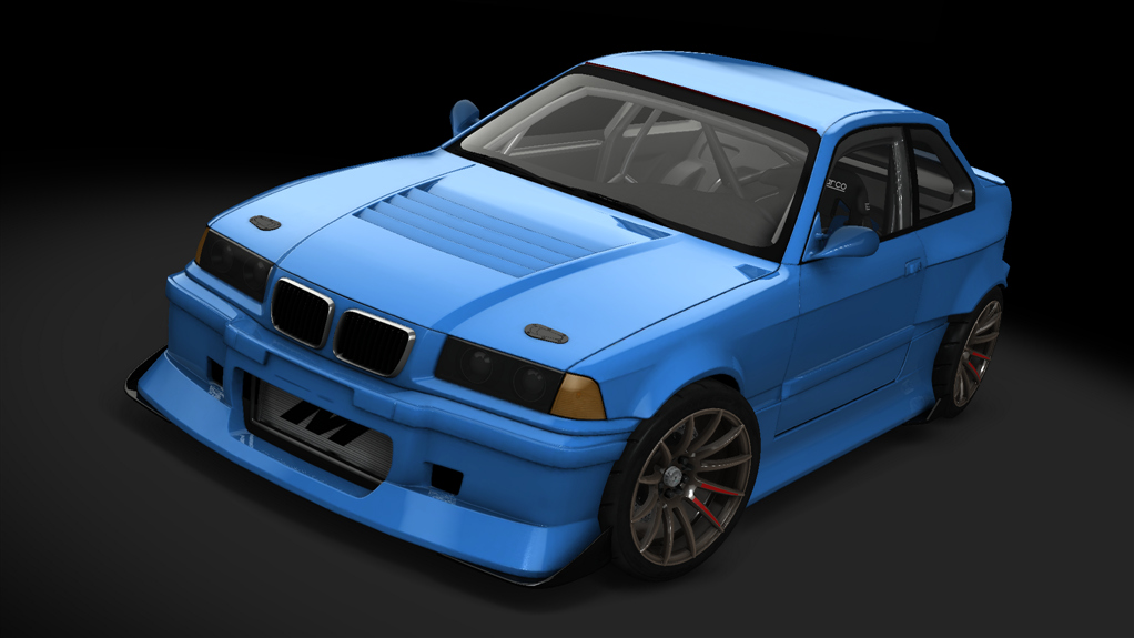 FDC24//Pro2 - BMW E36 M3, skin sininen