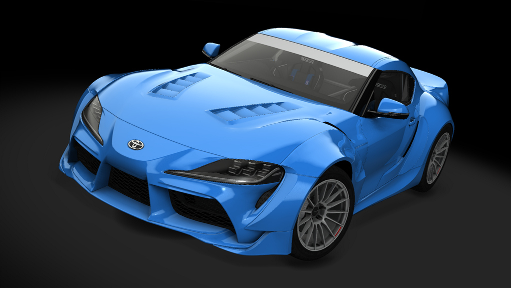 FDC24//Pro2 - Toyota Supra A90, skin sininen