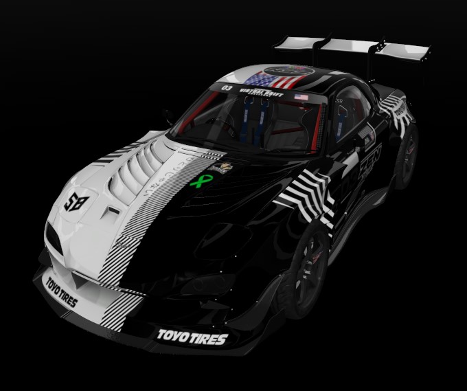 D.Armstead Pro RX-7 FD BN-Sports IVDC, skin BW - Swirly