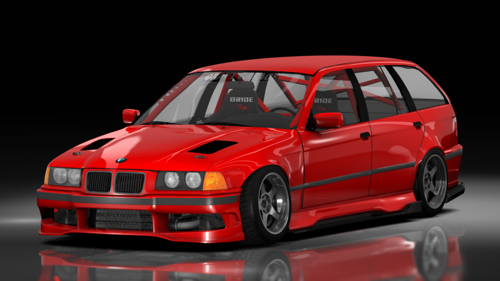 GravyGarage Street E36 Touring Voilent Angle diesel, skin Red