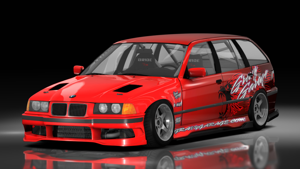 GravyGarage Street E36 Touring Voilent Angle diesel, skin wurr red