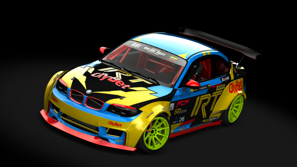 IVDC BMW E82 1M Daniel Andrejev 2024, skin IRT_Andrejev