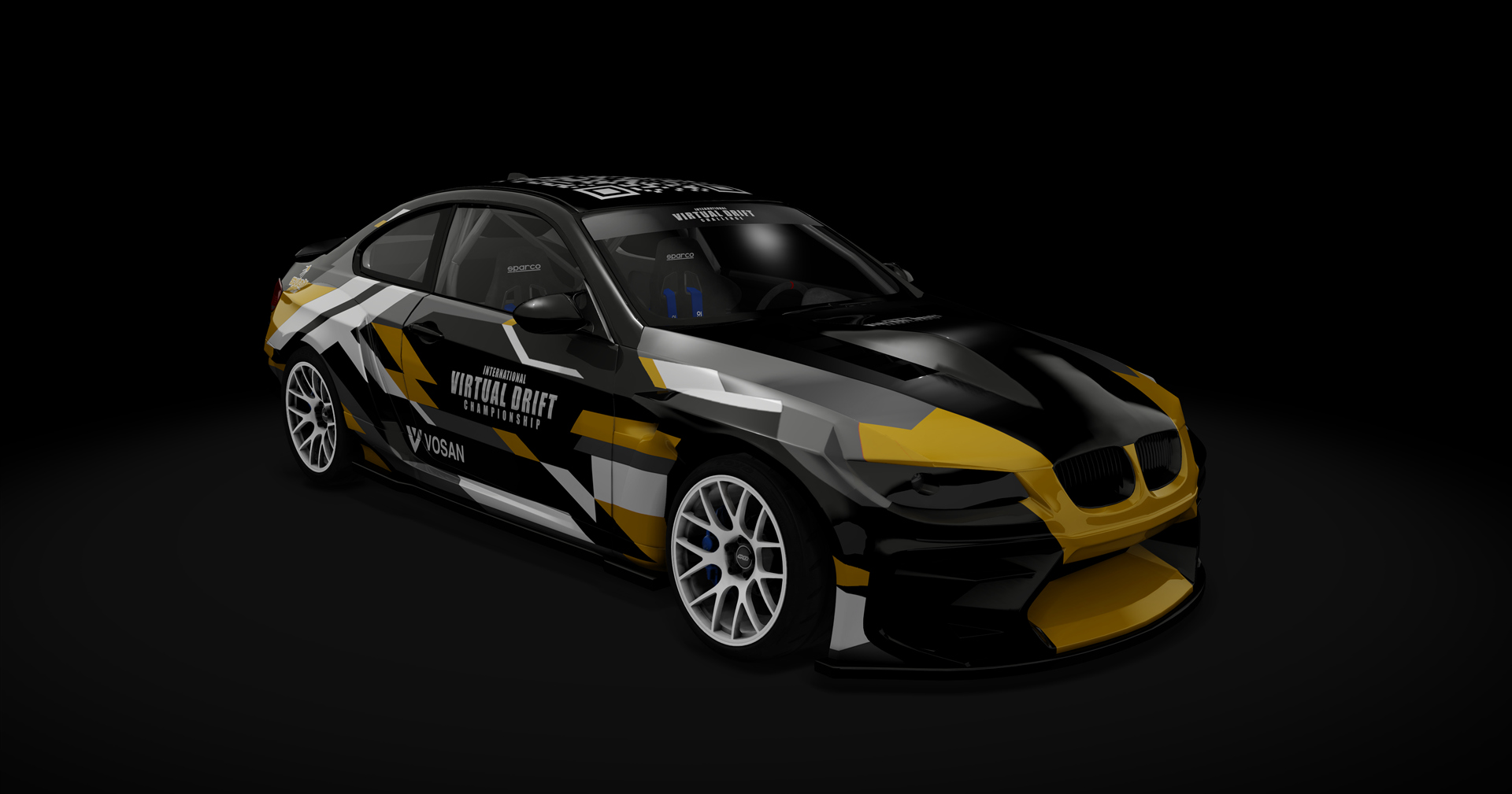 IVDC BMW M3 E92 Public 2.0, skin IVDC Yellow