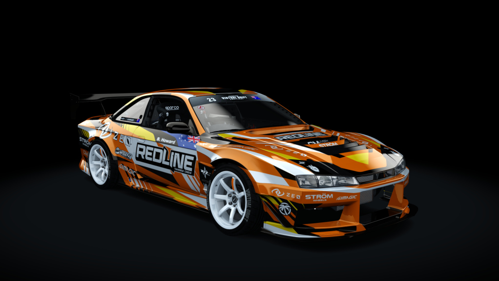 IVDC Nissan Silvia S14 Brayden Howard 2024, skin @cm.industry - orange