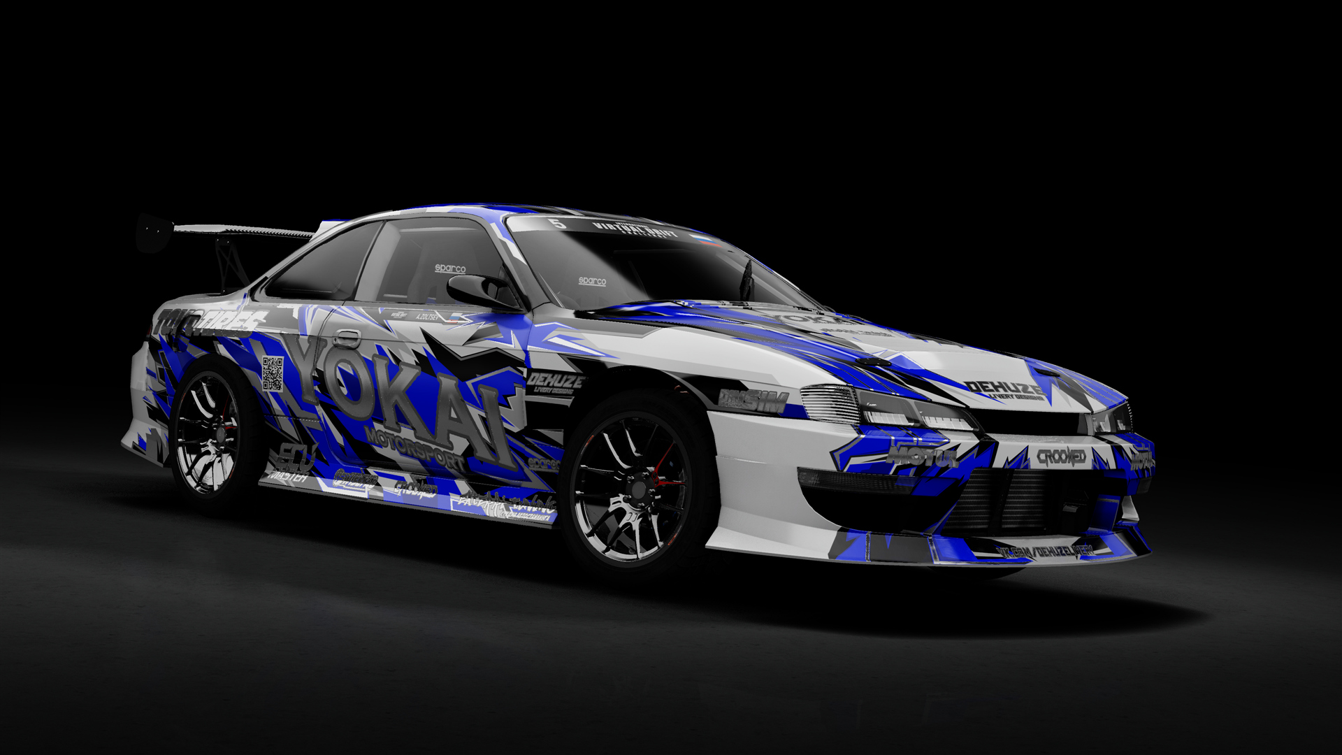 IVDC Nissan Silvia S14 D-MAX Artem Zoltsev, skin S14 YOKAI blue