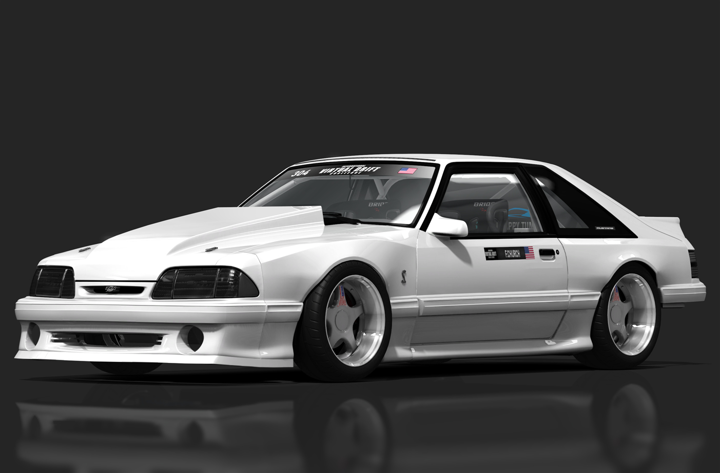 IVDC F.Church Pro Mustang Fox Body, skin IVDC