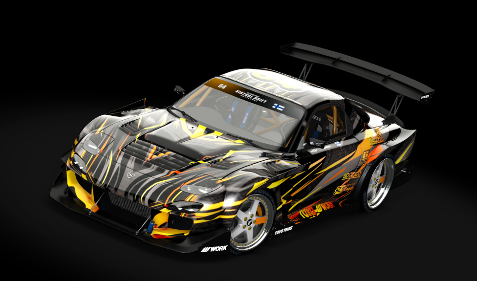 IVDC Mazda RX-7 FD3S R-Magic 26B Lahtinen/Hinkka/Jylhä, skin hinkka