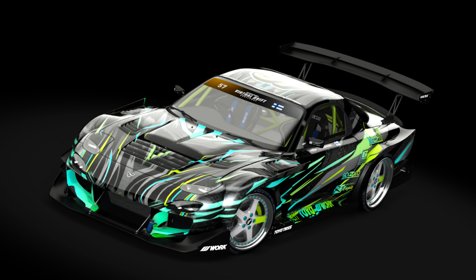 IVDC Mazda RX-7 FD3S R-Magic 26B Lahtinen/Hinkka/Jylhä, skin lahtinen